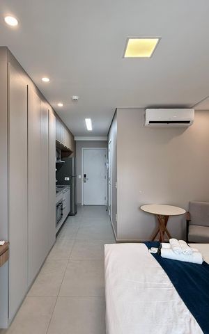 Studio para alugar com 31m², 1 quarto e sem vaga Studio para alugar com 31m², 1 quarto e sem vagaQuarto