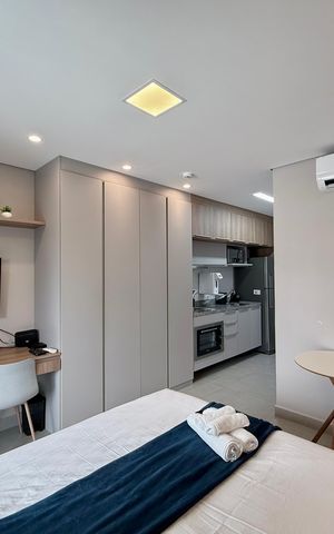 Studio para alugar com 31m², 1 quarto e sem vaga Studio para alugar com 31m², 1 quarto e sem vagaQuarto