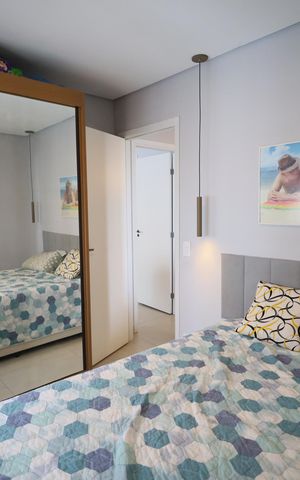 Apartamento à venda com 55m², 2 quartos e 1 vagaSuíte 1