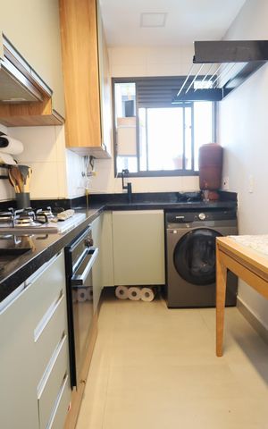 Apartamento à venda com 55m², 2 quartos e 1 vagaCozinha e Área de Serviço
