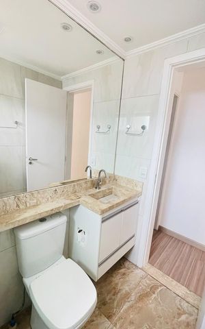 Apartamento para alugar com 49m², 2 quartos e 1 vaga Apartamento para alugar com 49m², 2 quartos e 1 vagaBanheiro