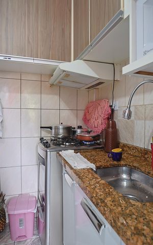 Casa à venda com 46m², 2 quartos e 1 vagaCozinha e Área de Serviço