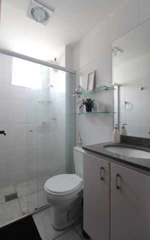 Apartamento para alugar com 51m², 2 quartos e 2 vagasBanheiro Social