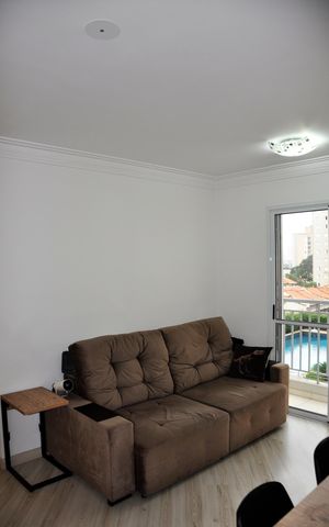 Apartamento à venda com 53m², 2 quartos e 1 vaga Apartamento à venda com 53m², 2 quartos e 1 vagaDetalhe - Sala