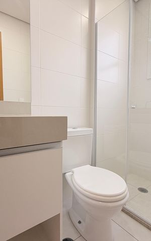 Apartamento à venda com 87m², 2 quartos e 2 vagasBanheiro da Suíte