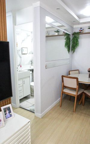 Apartamento para alugar com 55m², 2 quartos e 1 vagaSala