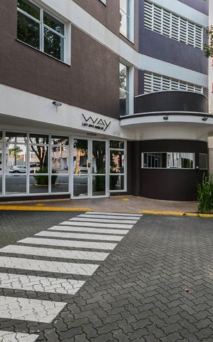 Apartamento para alugar com 41m², 1 quarto e 1 vaga Apartamento para alugar com 41m², 1 quarto e 1 vagaFachada