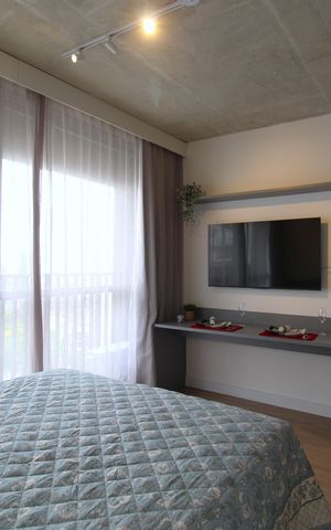 Studio para alugar com 24m², 1 quarto e sem vagaSala/Quarto