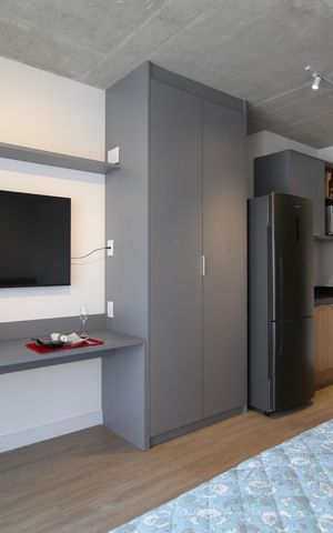 Studio para alugar com 24m², 1 quarto e sem vagaSala/Quarto