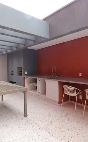 Apartamento para alugar com 40m², 2 quartos e sem vagaÁrea comum - Churrasqueira
