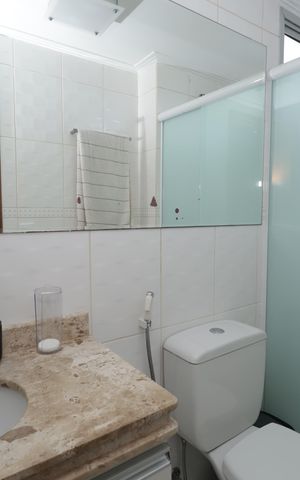 Apartamento à venda com 67m², 2 quartos e 1 vagaBanheiro Social