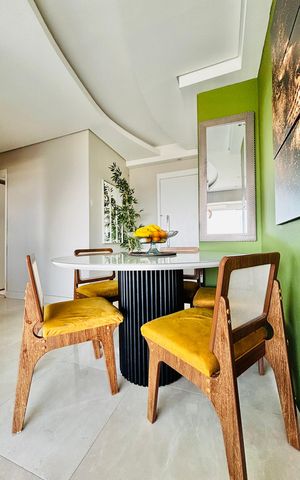 Apartamento à venda com 59m², 2 quartos e 2 vagas Apartamento à venda com 59m², 2 quartos e 2 vagasSala de Jantar