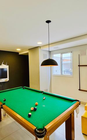 Apartamento para alugar com 42m², 2 quartos e sem vaga Apartamento para alugar com 42m², 2 quartos e sem vagaSalão de jogos