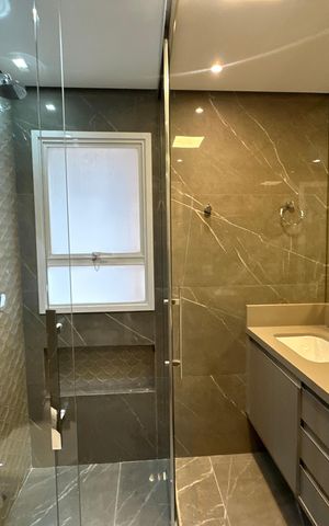 Apartamento para alugar com 110m², 3 quartos e 2 vagas Apartamento para alugar com 110m², 3 quartos e 2 vagasBanheiro da Suíte 1