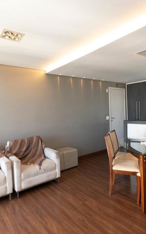 Apartamento para alugar com 66m², 2 quartos e 2 vagasSALA TRES AMBIENTES