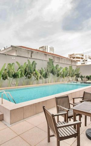Apartamento para alugar com 33m², 1 quarto e sem vaga Apartamento para alugar com 33m², 1 quarto e sem vagaÁrea comum - Piscina