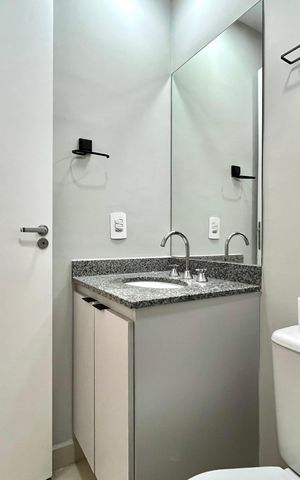 Apartamento para alugar com 33m², 1 quarto e sem vaga Apartamento para alugar com 33m², 1 quarto e sem vagaBanheiro