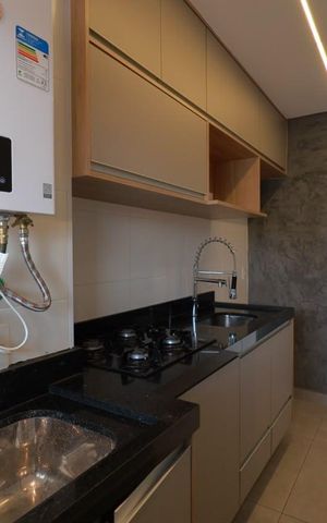 Apartamento para alugar com 60m², 2 quartos e 2 vagas Apartamento para alugar com 60m², 2 quartos e 2 vagasCozinha e Área de Serviço