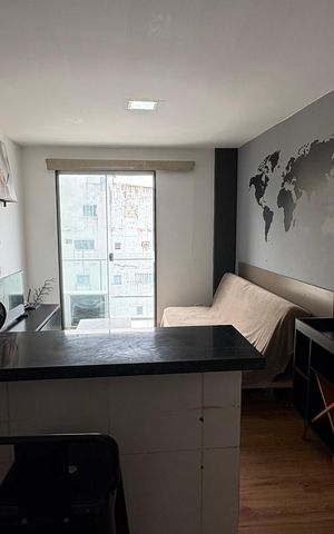 Apartamento para alugar com 32m², 1 quarto e sem vaga
