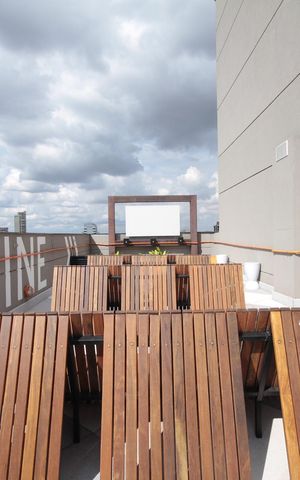 Studio para alugar com 25m², 1 quarto e sem vagaRooftop