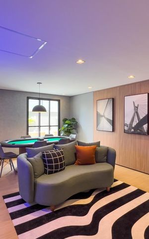 Apartamento para alugar com 27m², 1 quarto e sem vaga Apartamento para alugar com 27m², 1 quarto e sem vagaSalão de jogos