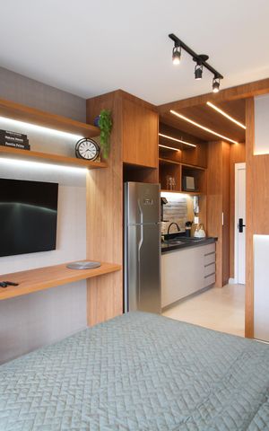 Studio para alugar com 27m², 1 quarto e sem vaga Studio para alugar com 27m², 1 quarto e sem vagaSuíte