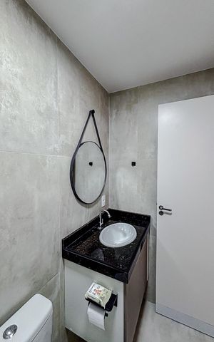 Apartamento para alugar com 83m², 2 quartos e 1 vagaBanheiro