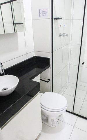 Apartamento para alugar com 37m², 2 quartos e sem vagaBanheiro