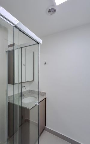 Studio para alugar com 26m², 1 quarto e sem vaga Studio para alugar com 26m², 1 quarto e sem vagaBanheiro