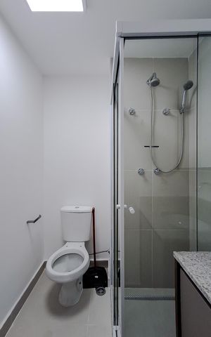 Studio para alugar com 26m², 1 quarto e sem vaga Studio para alugar com 26m², 1 quarto e sem vagaBanheiro