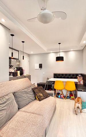 Apartamento à venda com 49m², 2 quartos e 1 vaga Apartamento à venda com 49m², 2 quartos e 1 vagaSala