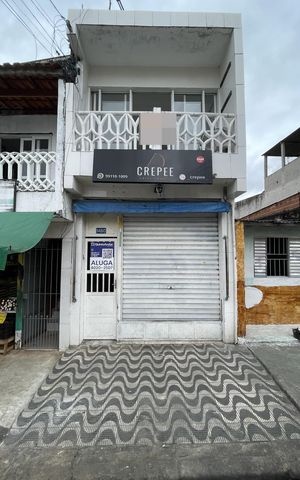 Casa para alugar com 50m², 1 quarto e sem vagaFachada + Placa