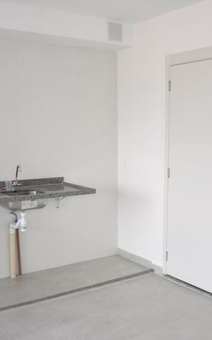 Apartamento para alugar com 50m², 2 quartos e sem vaga Apartamento para alugar com 50m², 2 quartos e sem vagaDetalhe - Cozinha Americana
