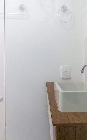Apartamento para alugar com 26m², 1 quarto e sem vaga Apartamento para alugar com 26m², 1 quarto e sem vagaBanheiro