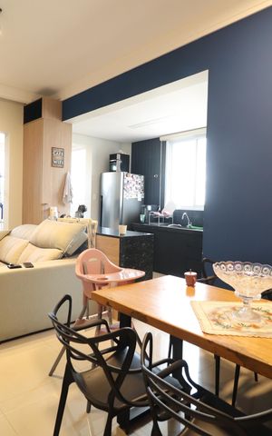 Apartamento para alugar com 77m², 2 quartos e 2 vagasSala