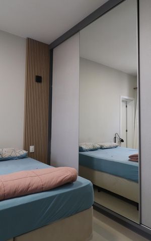 Apartamento para alugar com 77m², 2 quartos e 2 vagasQuarto 2 - Suíte
