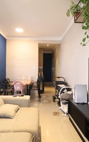 Apartamento para alugar com 77m², 2 quartos e 2 vagasSala