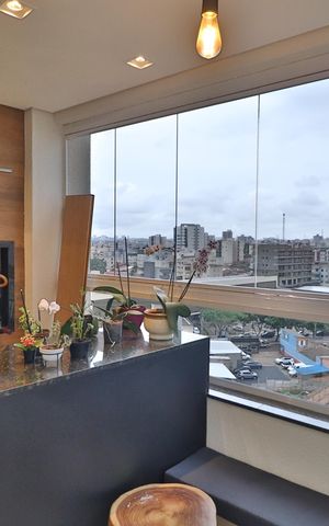 Apartamento para alugar com 77m², 2 quartos e 2 vagasVaranda gourmet