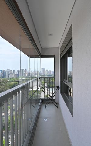 Apartamento para alugar com 33m², 1 quarto e sem vagaVaranda