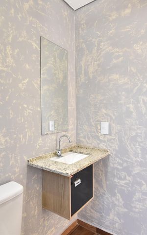 Apartamento para alugar com 45m², 1 quarto e sem vagaBanheiro do Studio