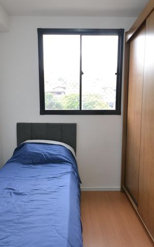 Apartamento à venda com 39m², 2 quartos e 1 vagaQuarto 1