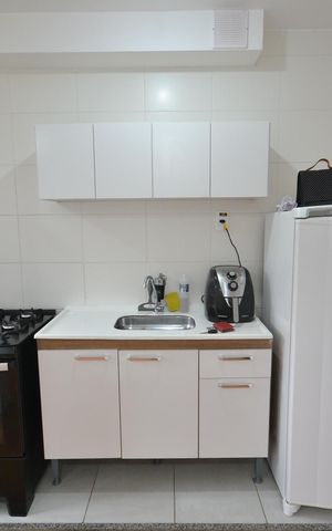Apartamento à venda com 39m², 2 quartos e 1 vagaCozinha e Área de Serviço