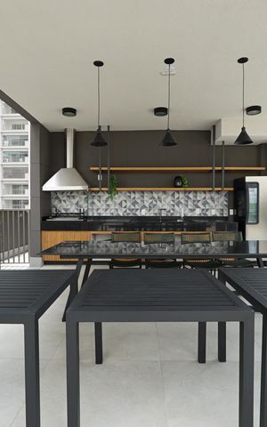 Studio para alugar com 25m², 1 quarto e sem vagaChurrasqueira 2
