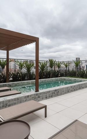 Apartamento para alugar com 28m², 1 quarto e sem vaga Apartamento para alugar com 28m², 1 quarto e sem vagaÁrea comum - Piscina