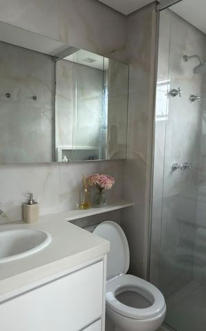 Apartamento para alugar com 40m², 1 quarto e 1 vaga Apartamento para alugar com 40m², 1 quarto e 1 vagaBanheiro