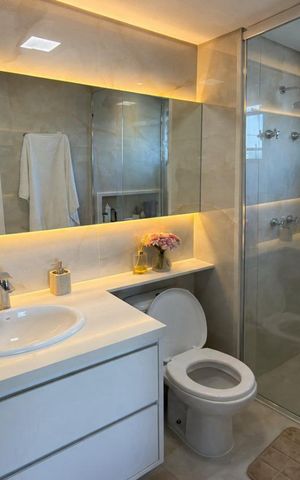 Apartamento para alugar com 40m², 1 quarto e 1 vaga Apartamento para alugar com 40m², 1 quarto e 1 vagaBanheiro