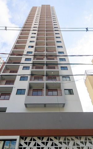 Studio para alugar com 28m², 1 quarto e sem vaga Studio para alugar com 28m², 1 quarto e sem vagaFachada