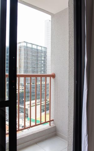 Studio para alugar com 28m², 1 quarto e sem vaga Studio para alugar com 28m², 1 quarto e sem vagaVaranda do studio