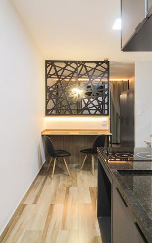 Studio para alugar com 35m², 1 quarto e sem vaga Studio para alugar com 35m², 1 quarto e sem vagaCozinha