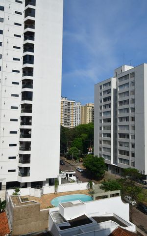 Apartamento para alugar com 40m², 1 quarto e 1 vagaFachada do Prédio
